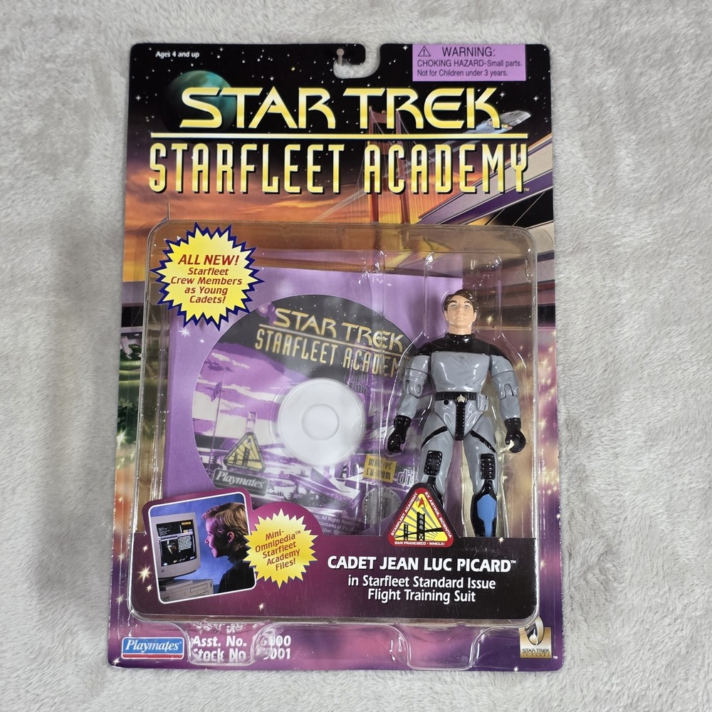 Playmates Star Trek Cadet Jean Luc Figure 1996 Starfleet Academy MOC Vintage